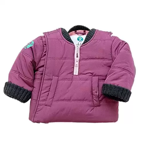 Buckle Me Baby Coats - Safer Car Seat Girls Warm Winter Jacket/Quick Close Winter Coat - Pump Up The Jam Pink - Size 12 Months - As Seen On Shark Tank