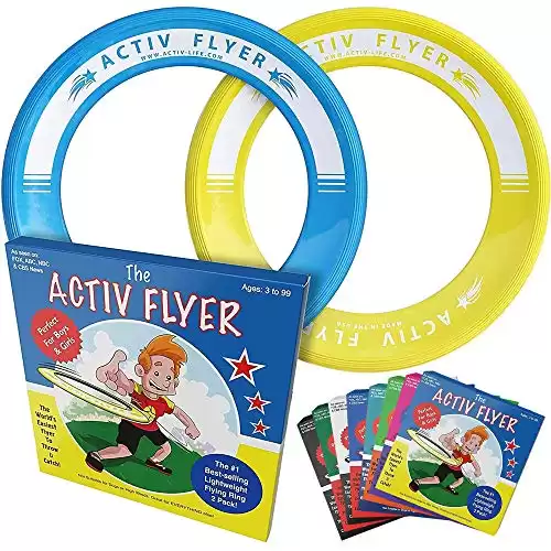 Activ Life Frisbee Rings for Kids - Easter Basket Stuffers for Boys Toys Age 4-5 6-7 8-12 Year Old Boys Fun Spring Pool Beach Family Games Top Tween Girls Birthday Ideas Ages 9 10 11 Yr