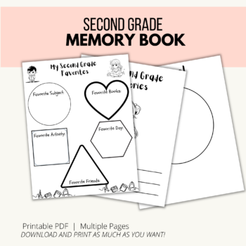 2nd Grade End of Year Memory Book