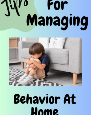 managing behavior at home